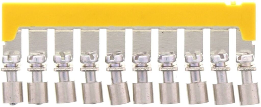 10 Pole Insulated Connection Bar for 4mm Terminals | MARDAG