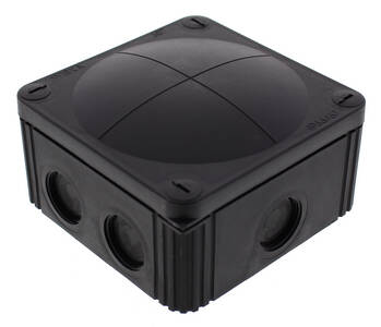Junction Box 110x110x66mm - Black
