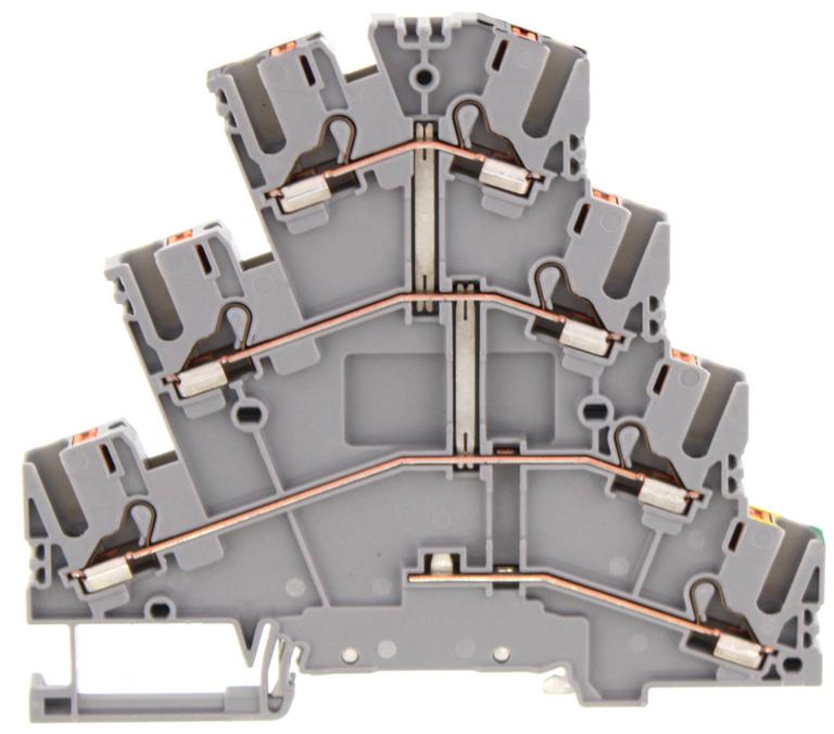 2.5mm² Initiator Terminal - 3 Level + Earth - Push In